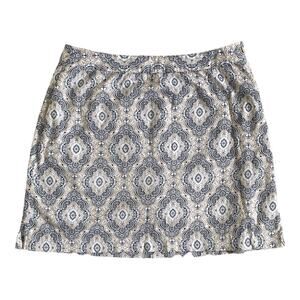 EP Pro Medallion Print Skort White Tan Black Size 12